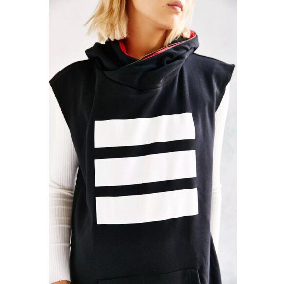 Rare ADIDAS Berlin BRLN Hooded Sweatshirt Dress | Trefoil 3-Stripe | Size Medium - Picture 2 of 12